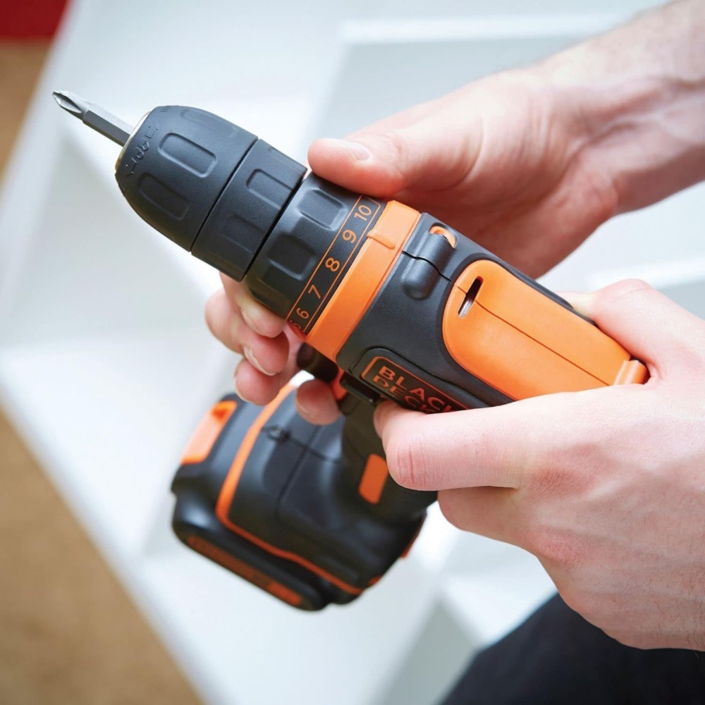 Black+Decker BDCDD12K 10.8 V 1.5 Ah Tek Akülü Darbesiz Matkap