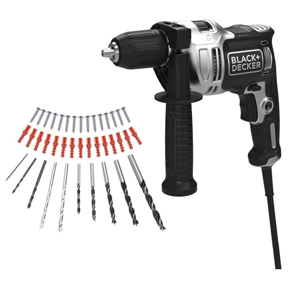 Black + Decker Silver Series BEH71A40SK-QS 710 W Kablolu Darbeli Matkap