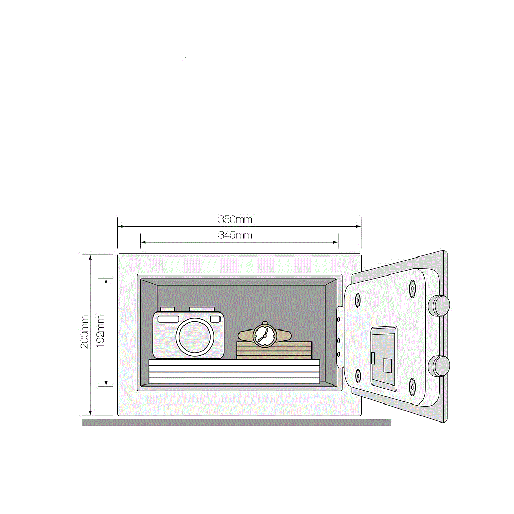 Yüksek Güvenlikli Parmak İzli - Compact Tipi Motorlu Kasa - YSFB/200/EB1