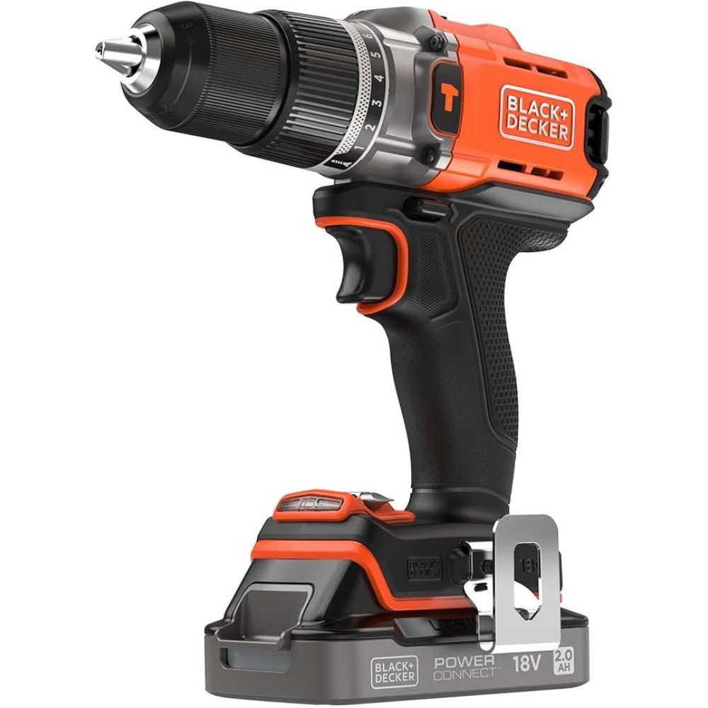 Black+Decker BCD383D1XK-QW 18V POWERCONNECT Kablosuz Darbeli Matkap