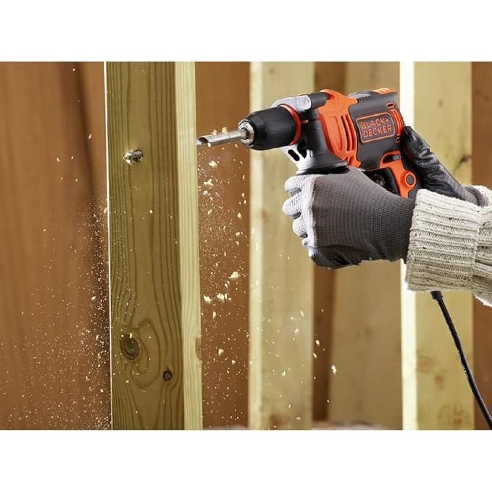 Black+Decker BEH710 710W 13 mm Darbeli Matkap (Çok Renkli)
