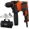 Black+Decker BEH710SA40 710W 13 mm Darbeli Matkap + 40 Parça Delme ve Vidalama Seti