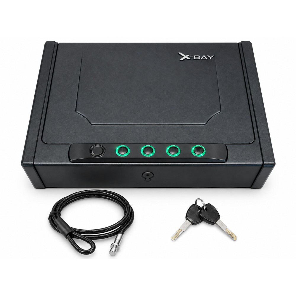 X-Bay XB-1000 Parmak İzli Dijital Çelik Tabanca ve Değerli Eşya Kasası