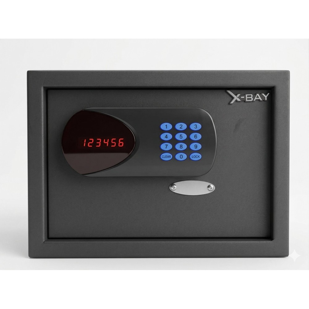 X-Bay XB-H2500 Dijital Motorlu Otel Tipi Çelik Kasa (Orta Boy)